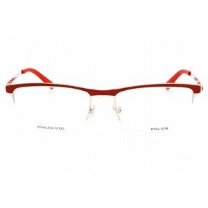 POLICE Men's Eyeglasses VPL564L-0579-54 Size 54/17/rectangular Demo Lens NEW